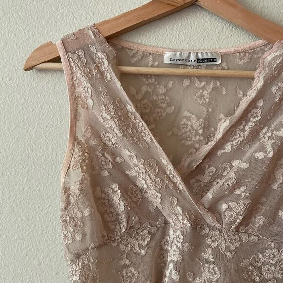 Y2K 90s vintage sheer lace tank top | size s-m - Picture 7 of 10